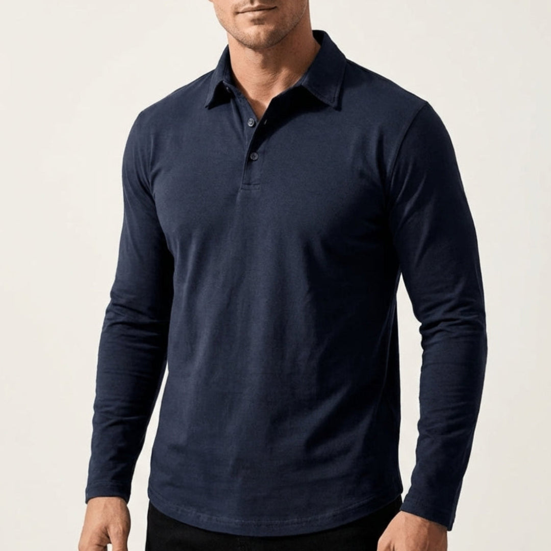Andrei | Casual Long Sleeve Collared Polo