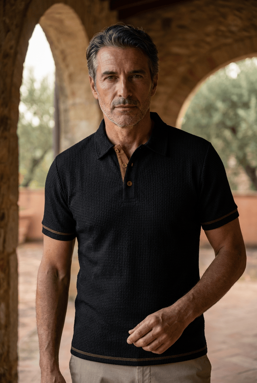 Harrison | Refined Textured Polo Shirt