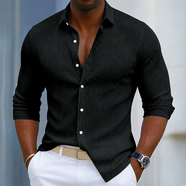 Vincent | Textured Long-Sleeve Shirt