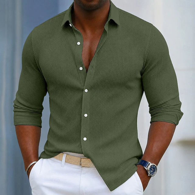 Vincent | Textured Long-Sleeve Shirt
