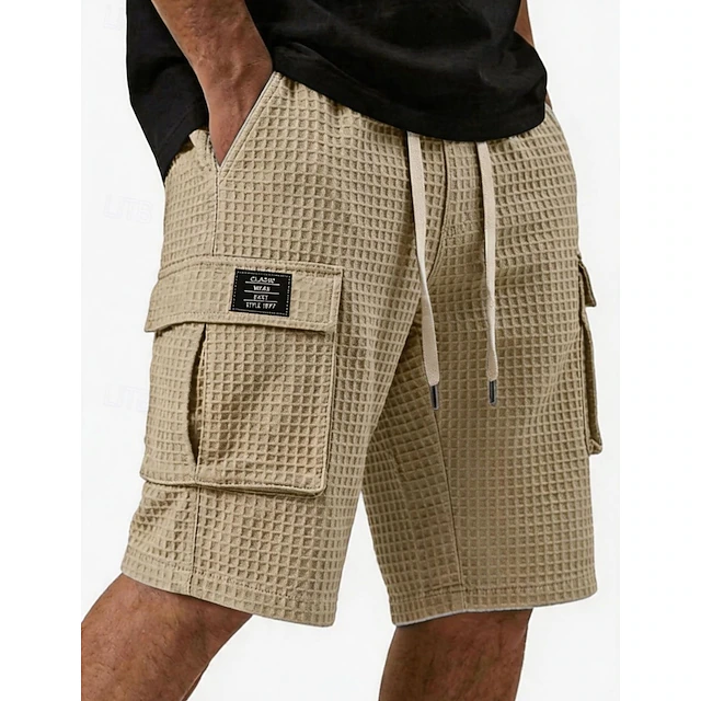Landon | Textured Cargo Shorts