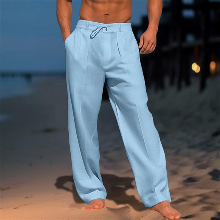 Tristan | Classic Plain Wide Trousers