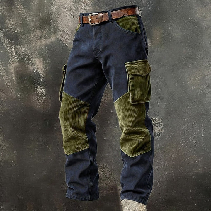 Silas | Rugged Two-Tone Cargo Pants