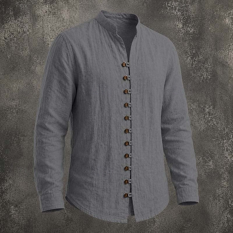 Gregory | Band Collar Casual Shirt