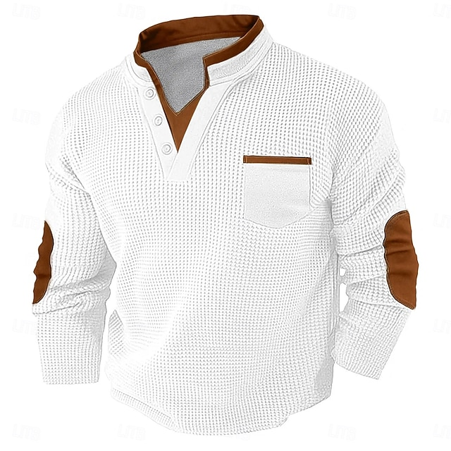 Harvey | Textured Henley Shirt