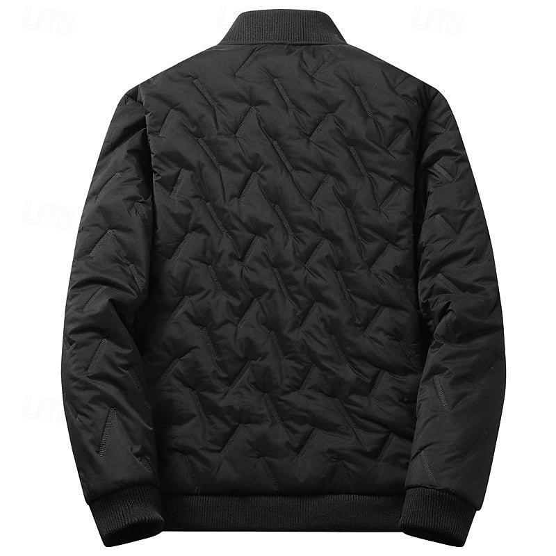Douglas | Textured Quilted Bomber Jacket