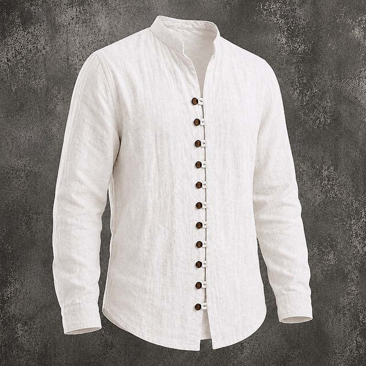 Gregory | Band Collar Casual Shirt