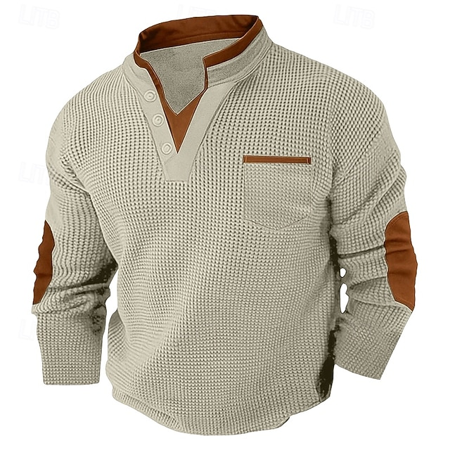 Harvey | Textured Henley Shirt
