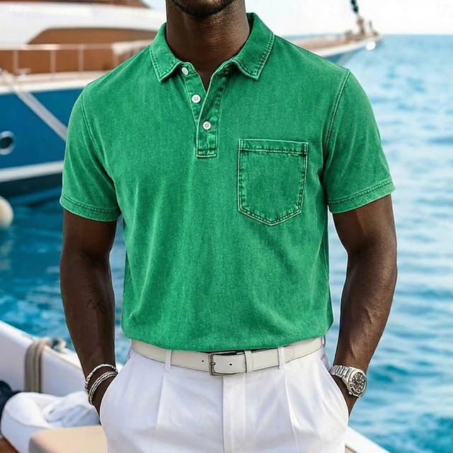 Vincent | Vintage-Washed Polo Shirt