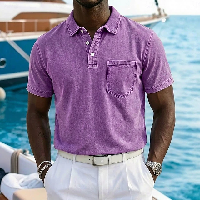 Vincent | Vintage-Washed Polo Shirt