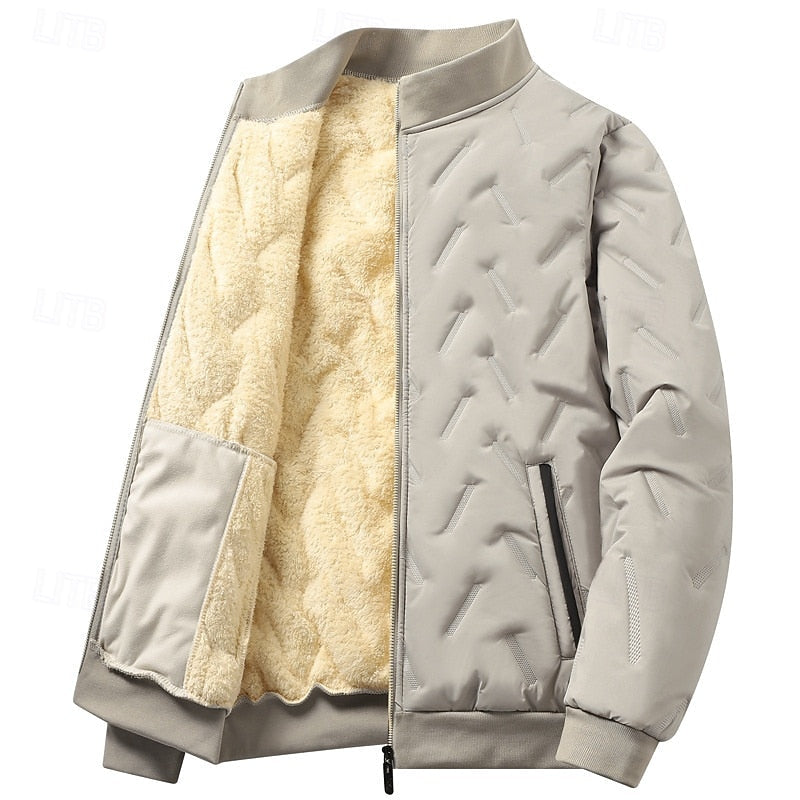 Douglas | Textured Quilted Bomber Jacket