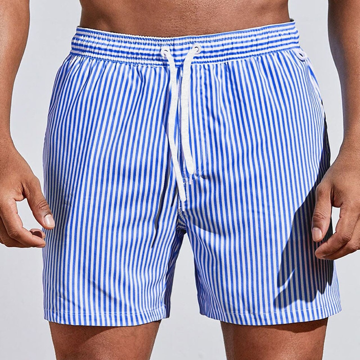 Wyatt | Refined Striped Swim Shorts