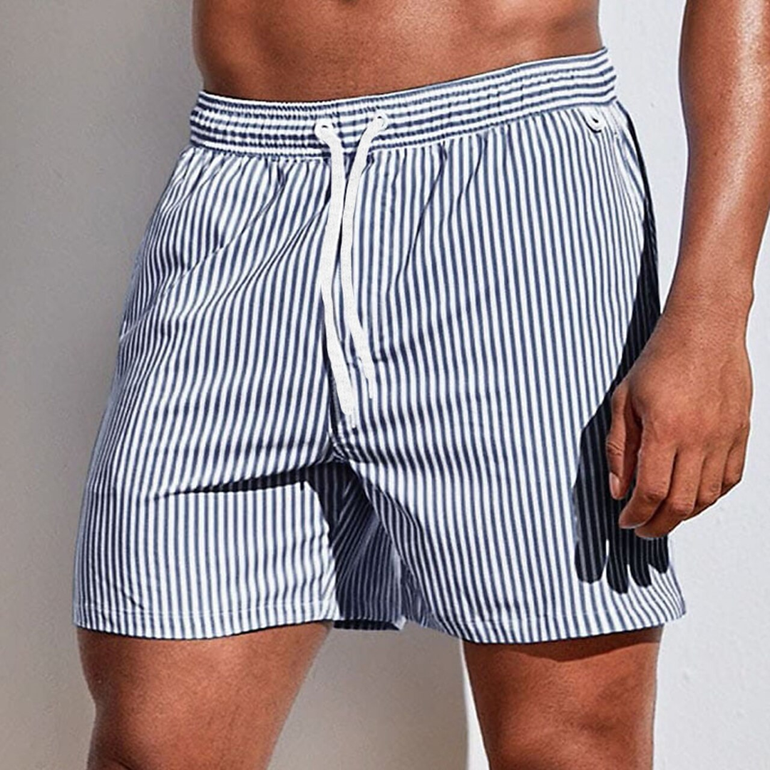 Wyatt | Refined Striped Swim Shorts