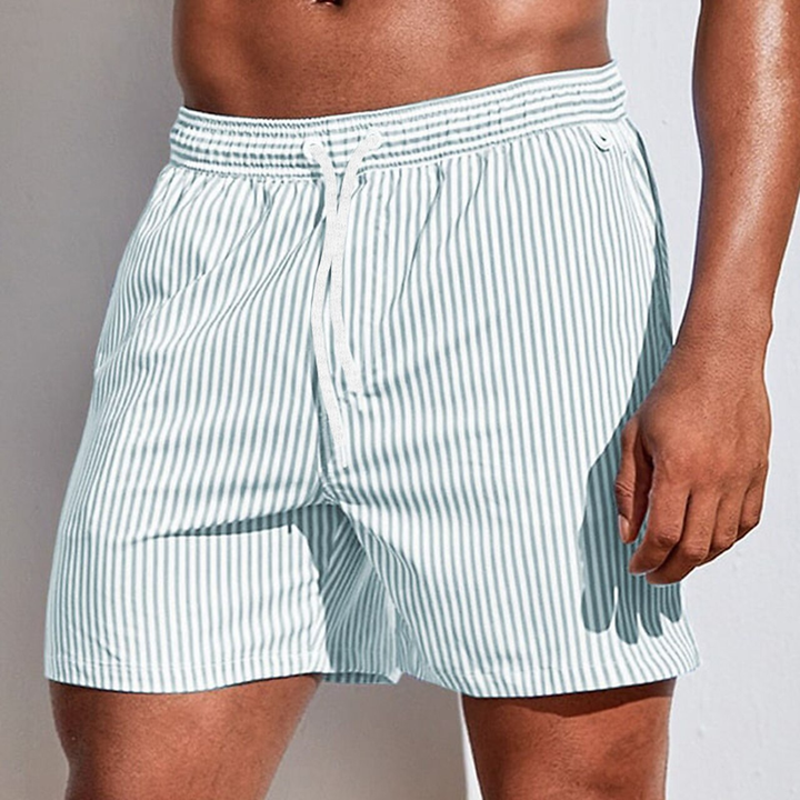 Wyatt | Refined Striped Swim Shorts