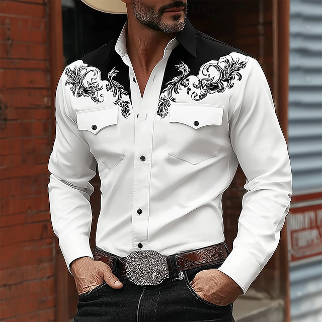 Harlan | Western-Style Long Sleeve Shirt