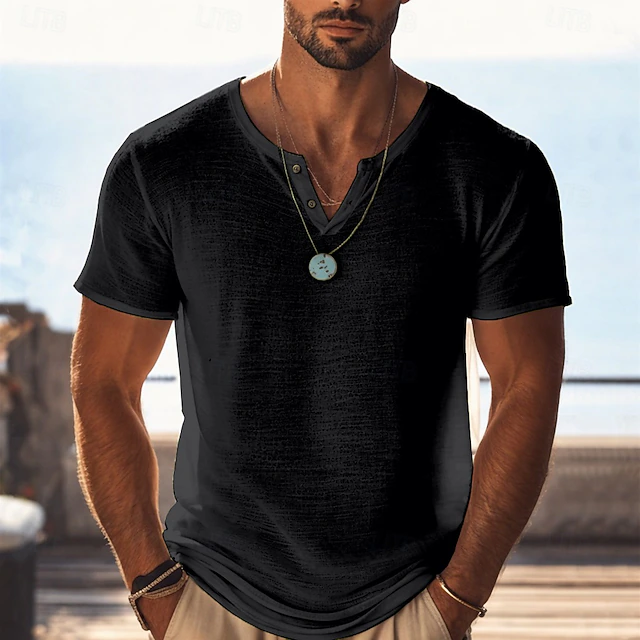 Oliver | Relaxed Henley T-Shirt