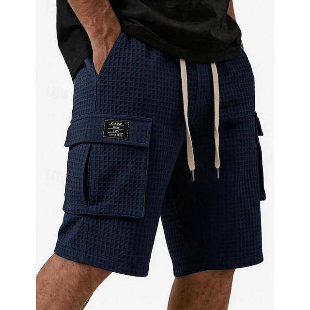 Landon | Textured Cargo Shorts