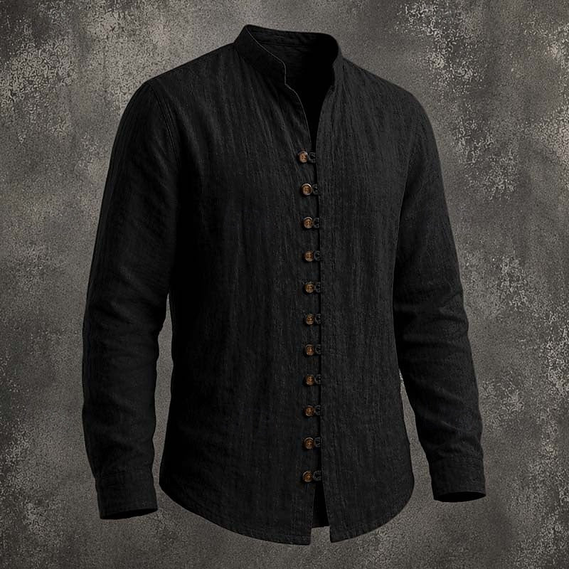 Gregory | Band Collar Casual Shirt