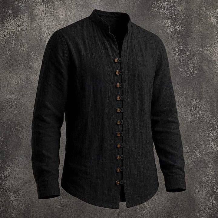 Gregory | Band Collar Casual Shirt