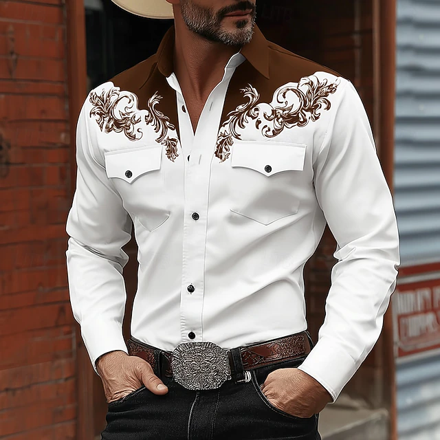 Harlan | Western-Style Long Sleeve Shirt