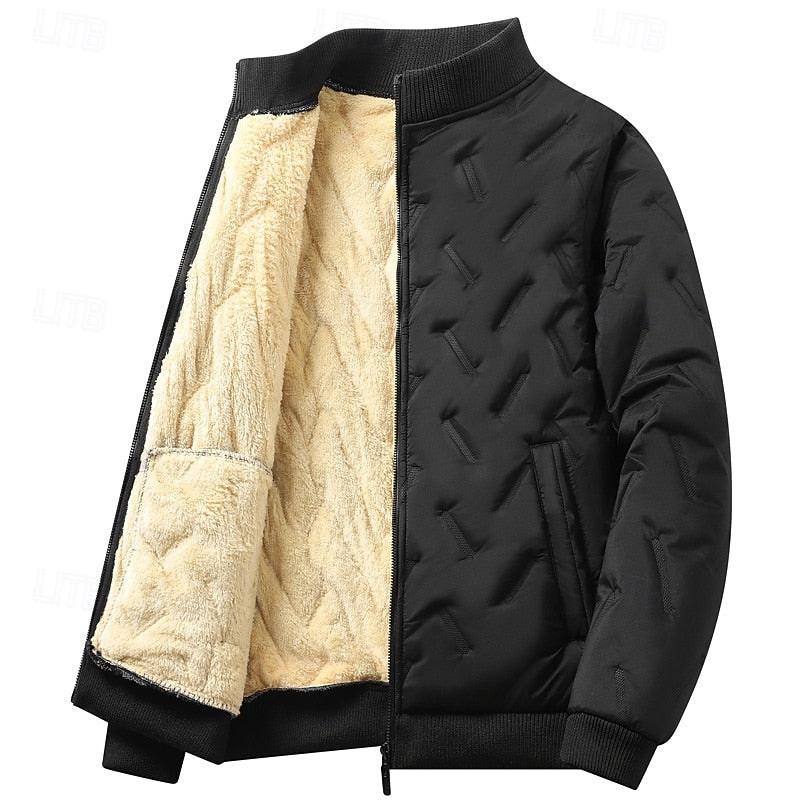 Douglas | Textured Quilted Bomber Jacket
